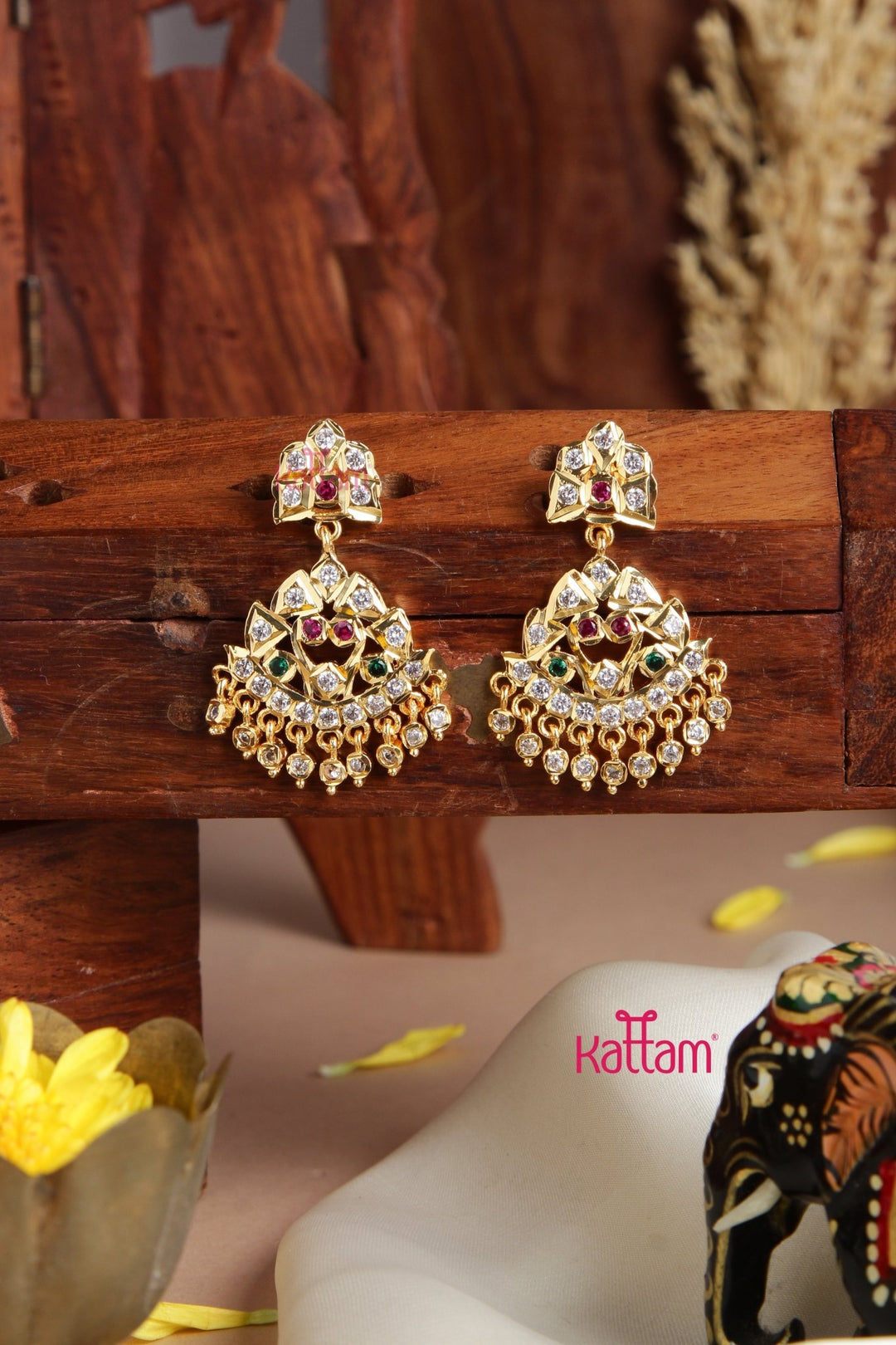 Ajitha - Goltone Gati Earring - E948