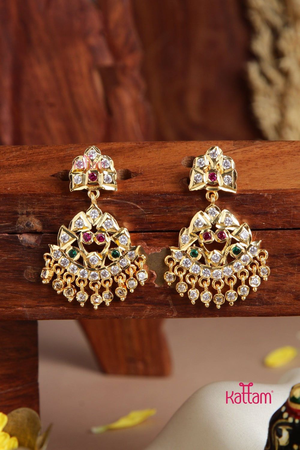 Ajitha - Goltone Gati Earring - E948
