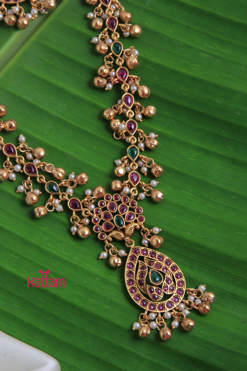 Akshatha Kemp Pearl Necklace - N3134