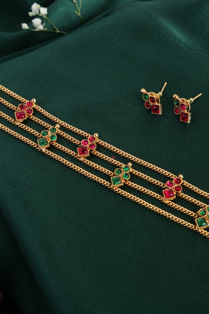 Akshaya - Three Layered Choker - N1987