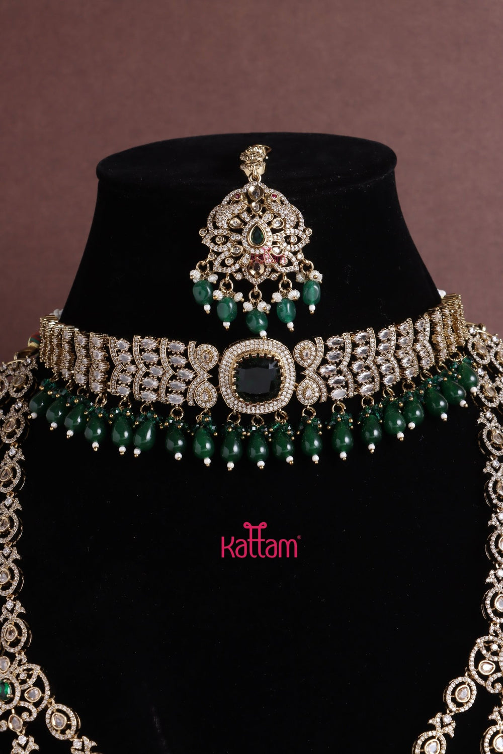 Alia - Victorian Green Bridal Combo Set - N5260
