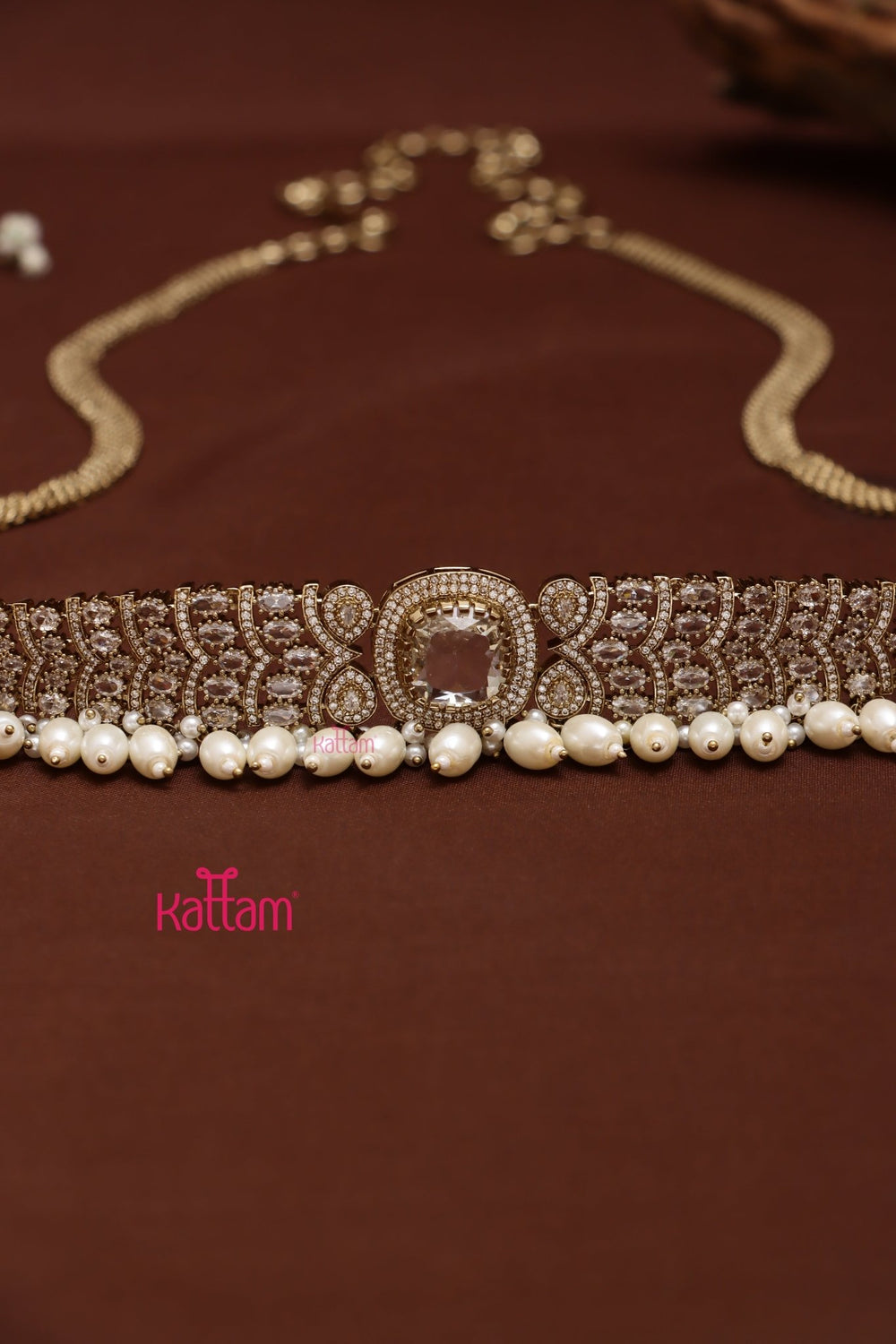Alia - White Beads Hip Chain - HB208