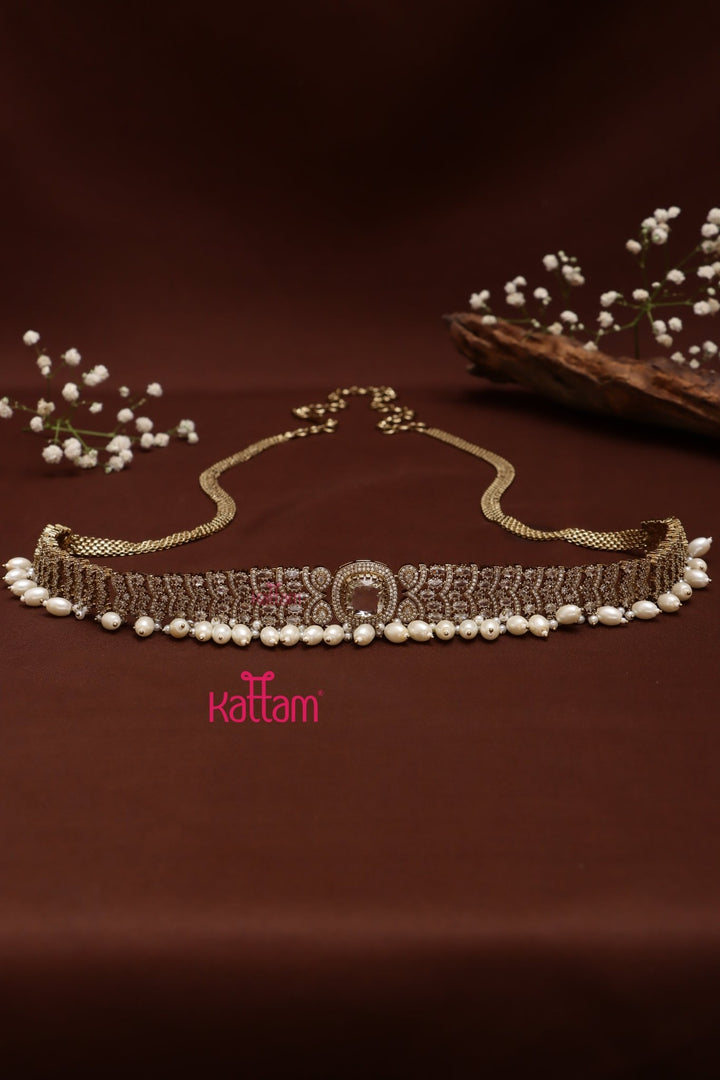 Alia - White Beads Hip Chain - HB208