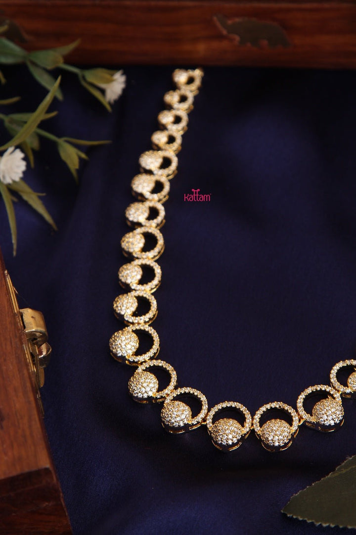 Amercian Diamond Ball Necklace - N1071