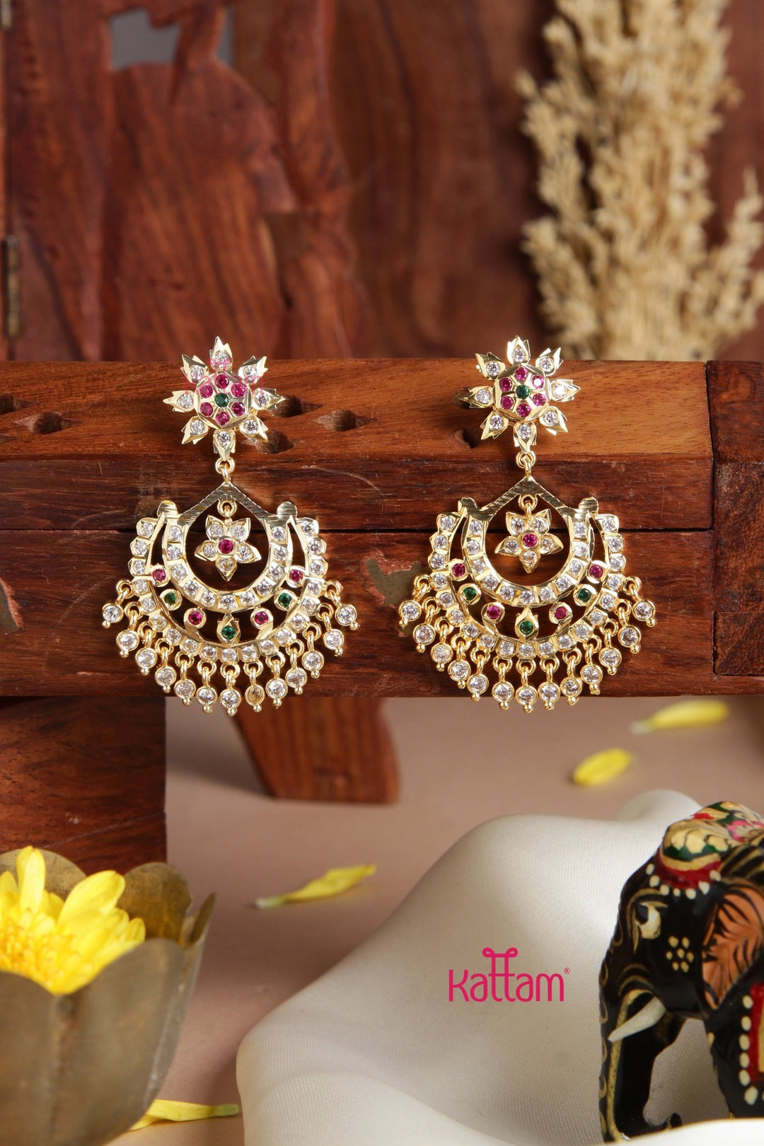 Ananya - Gati Multi Chandbali Earring - E950