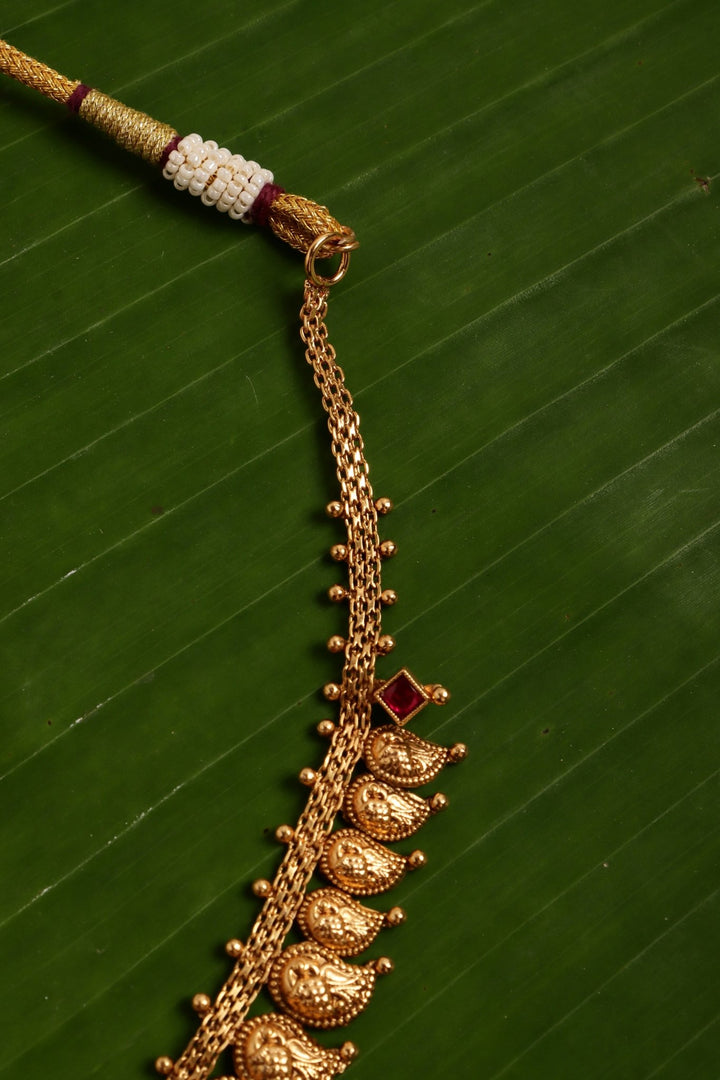 Anbini - Feather Peacock Choker - N4070