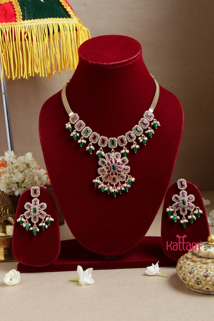 Anika Stone Necklace Set - N3018