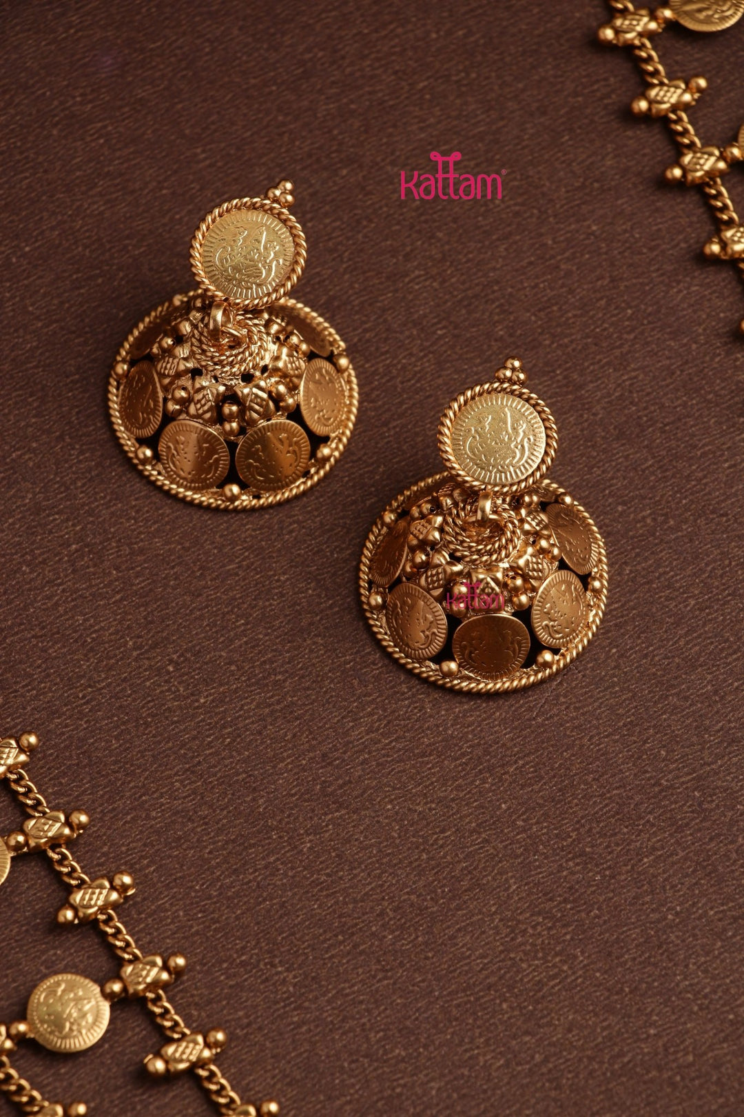 Anjali - Lakshmi Coin Double Layere Haram - N3854
