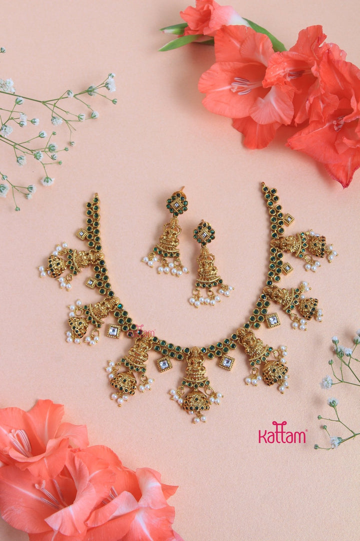 Anjana - Goddess Green Necklace - N3081