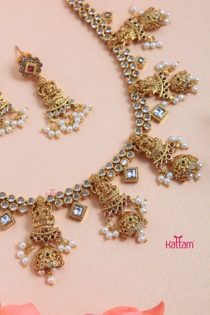 Anjana - Goddess White Necklace - N3079