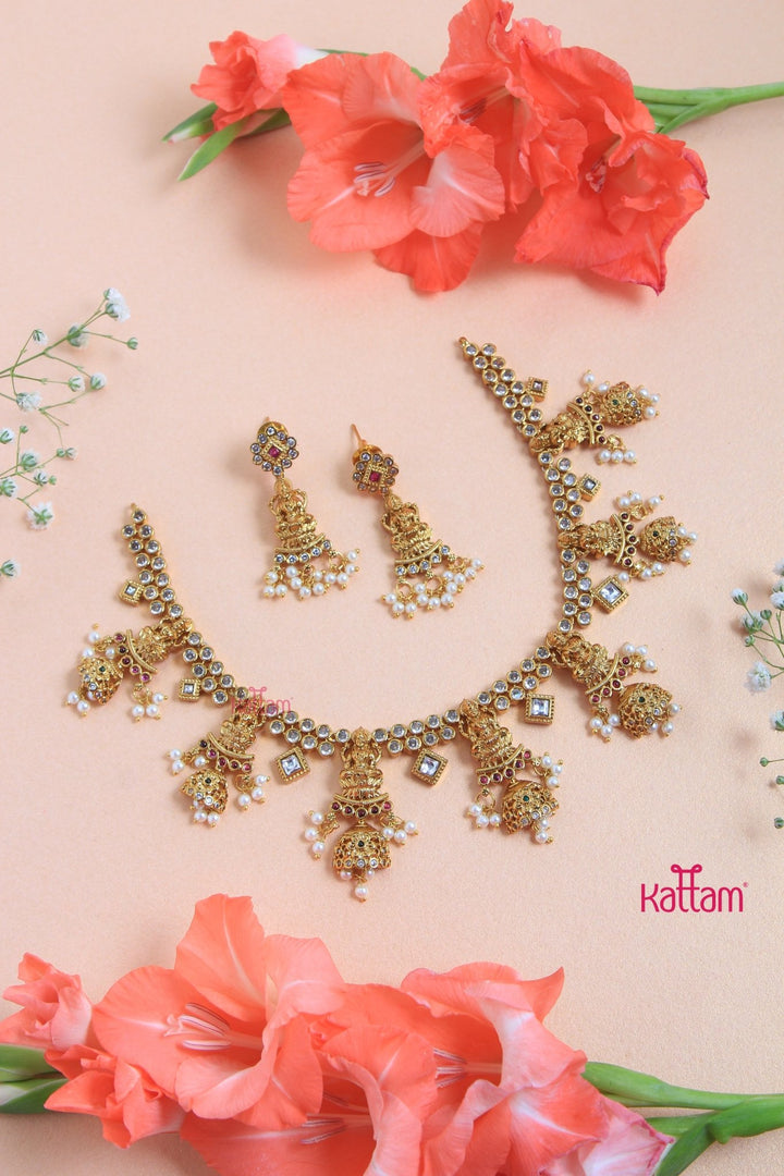 Anjana - Goddess White Necklace - N3079