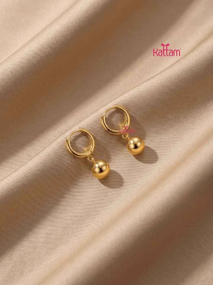 Anti Tarnished Ball Drop Dangle Earring - ATE12