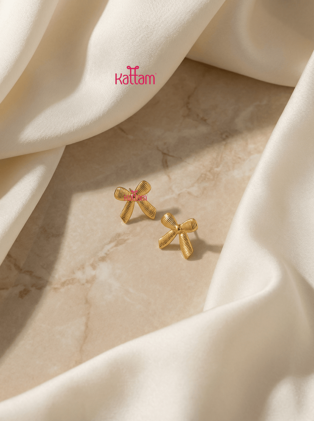 Anti Tarnished Bow Earring - ATE23