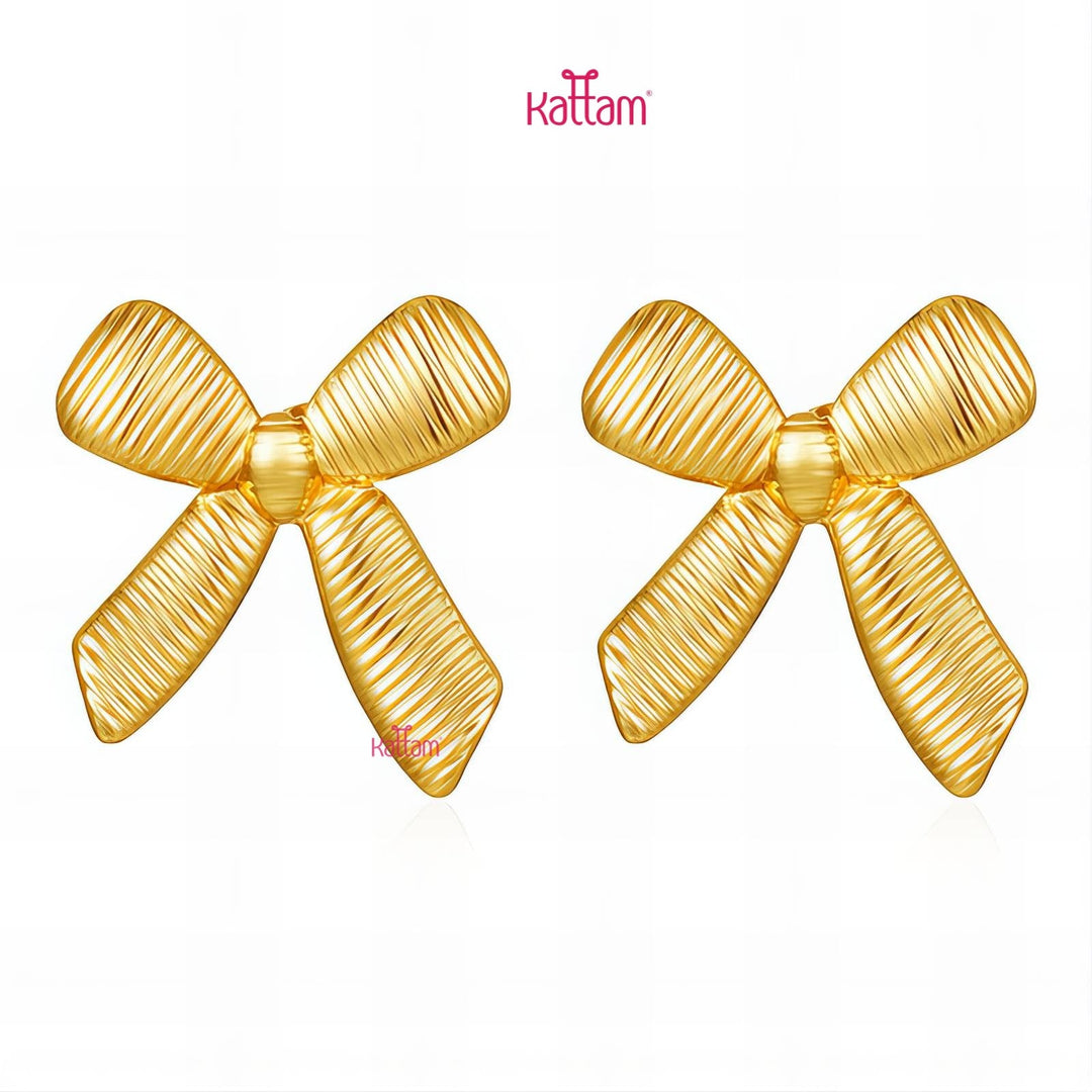Anti Tarnished Bow Earring - ATE23