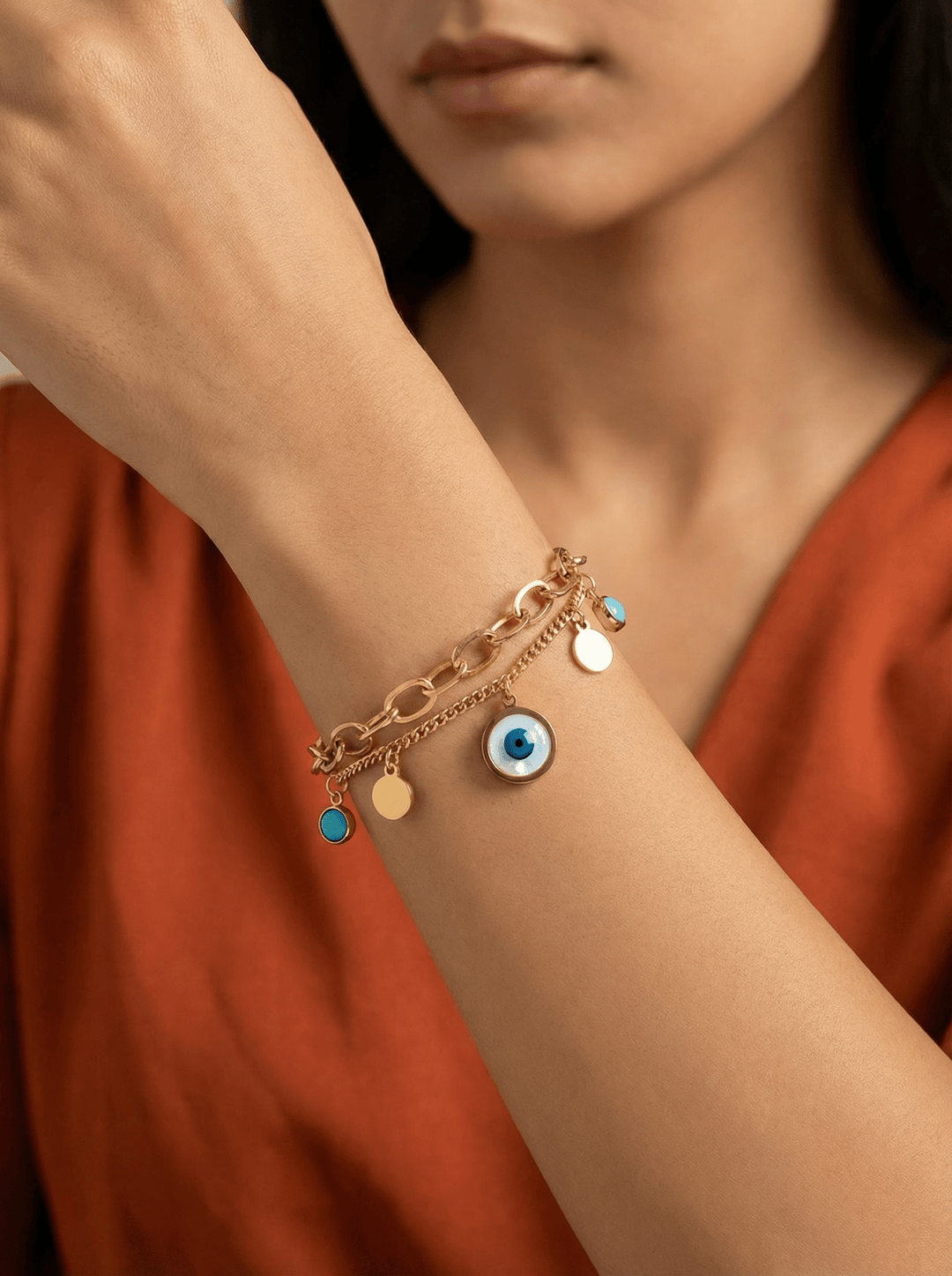 Anti Tarnished Evil Eye Bracelet - ATB7