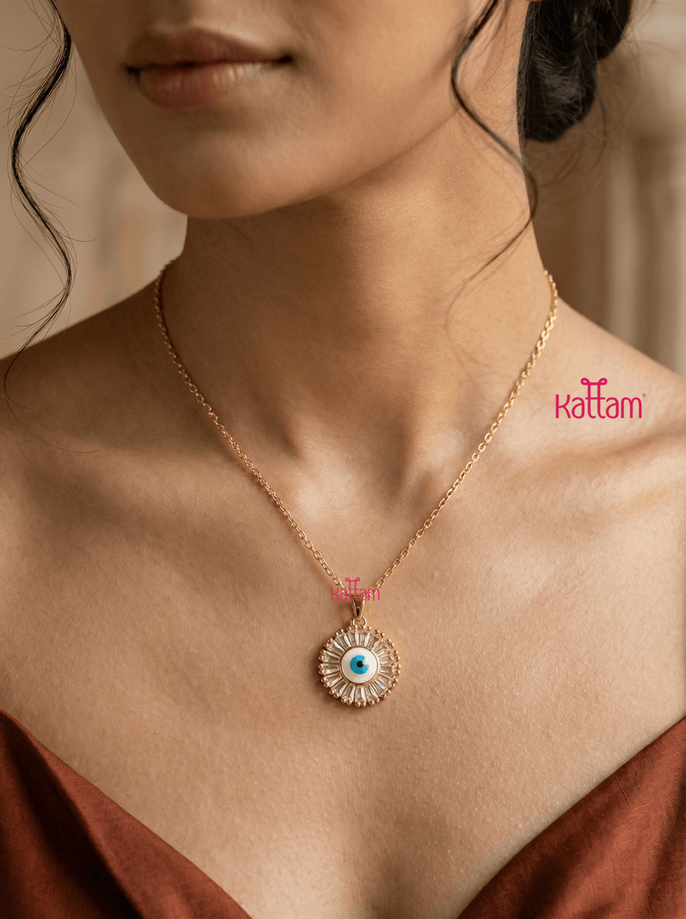 Anti Tarnished Evil Eye Chain - ATN02