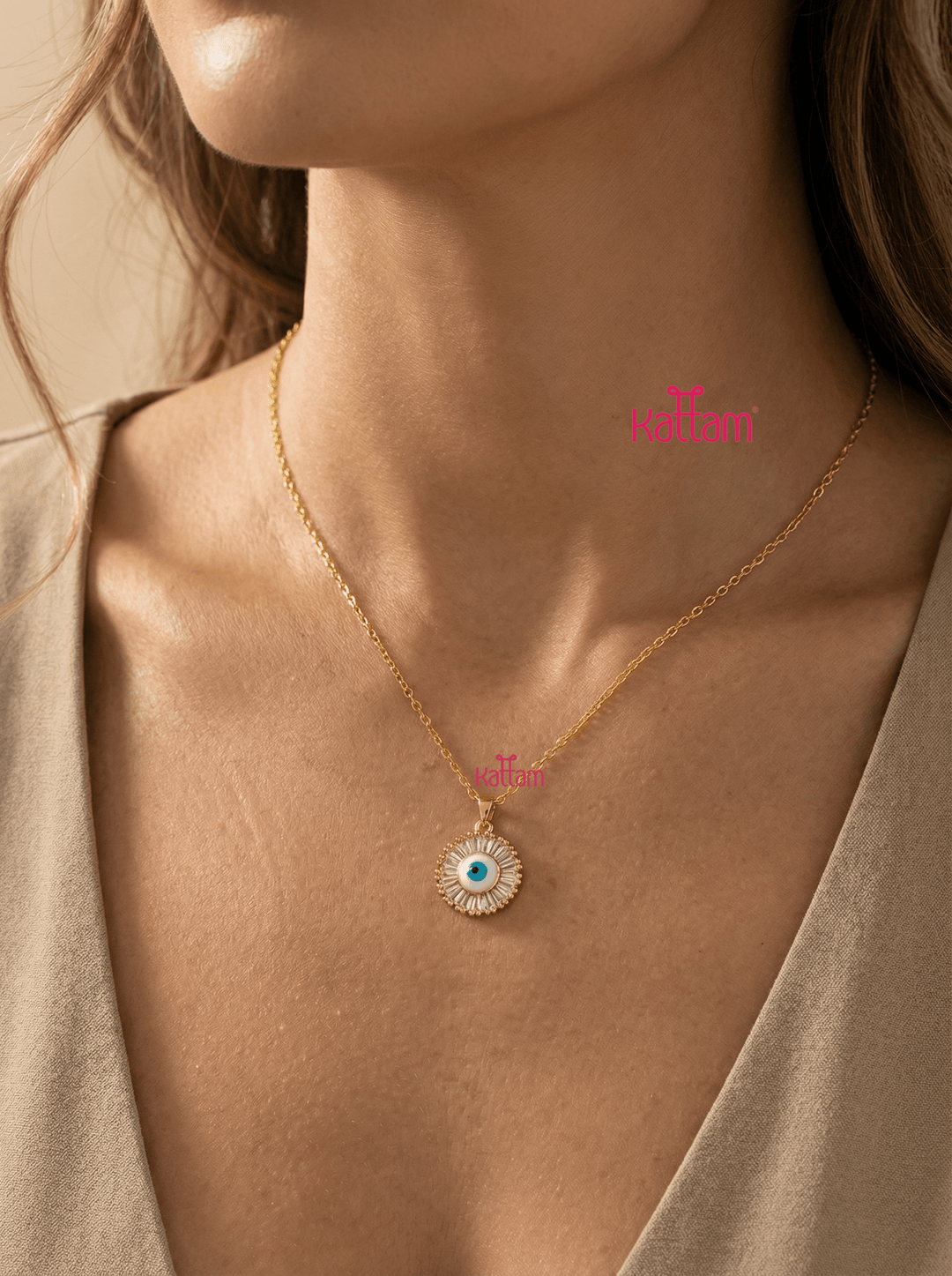 Anti Tarnished Evil Eye Chain - ATN02