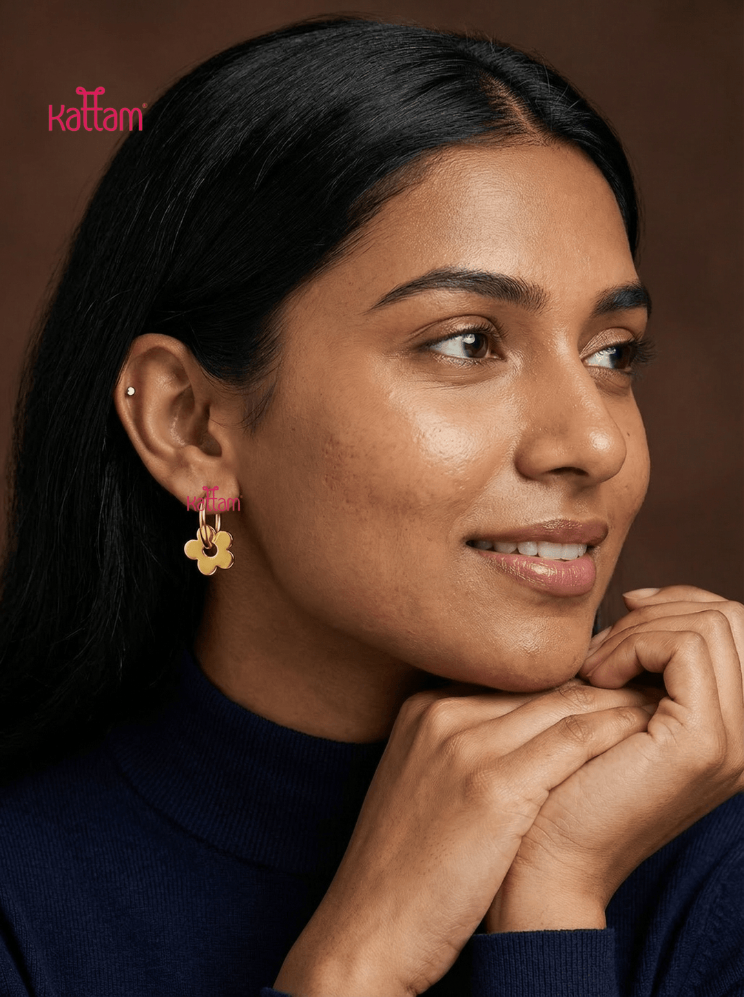 Anti Tarnished Flower Earring - ATE01