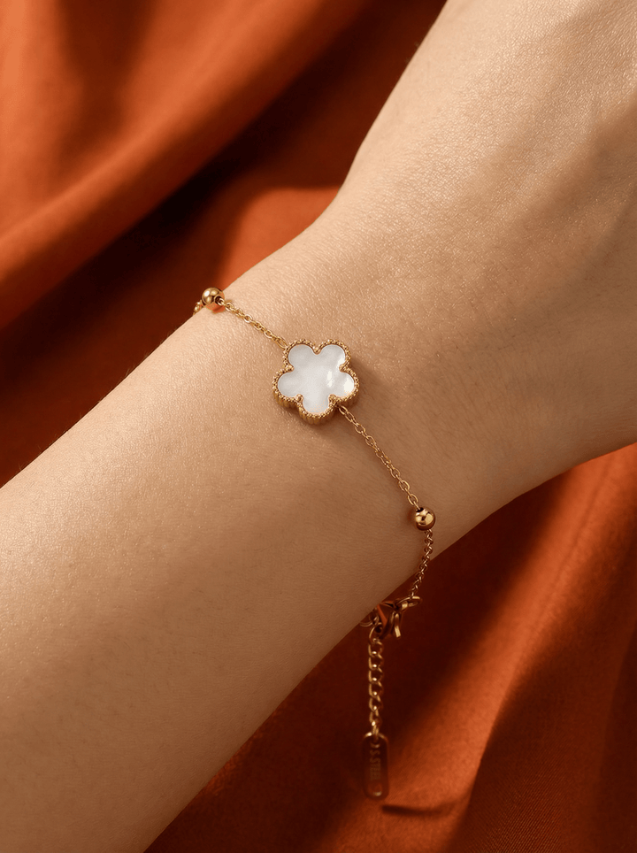 Anti Tarnished Motif Chain Bracelet - ATB5