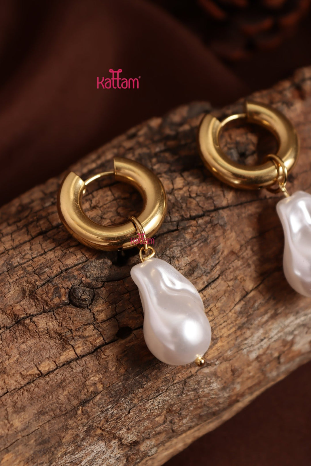 Anti Tarnished Pearl Drop Earring - ATE29