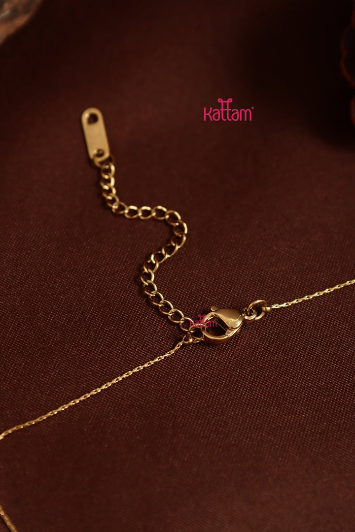 Anti Tarnished Stone Dollar Chain - ATN04