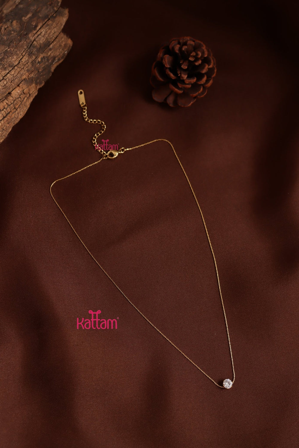 Anti Tarnished Stone Dollar Chain - ATN04