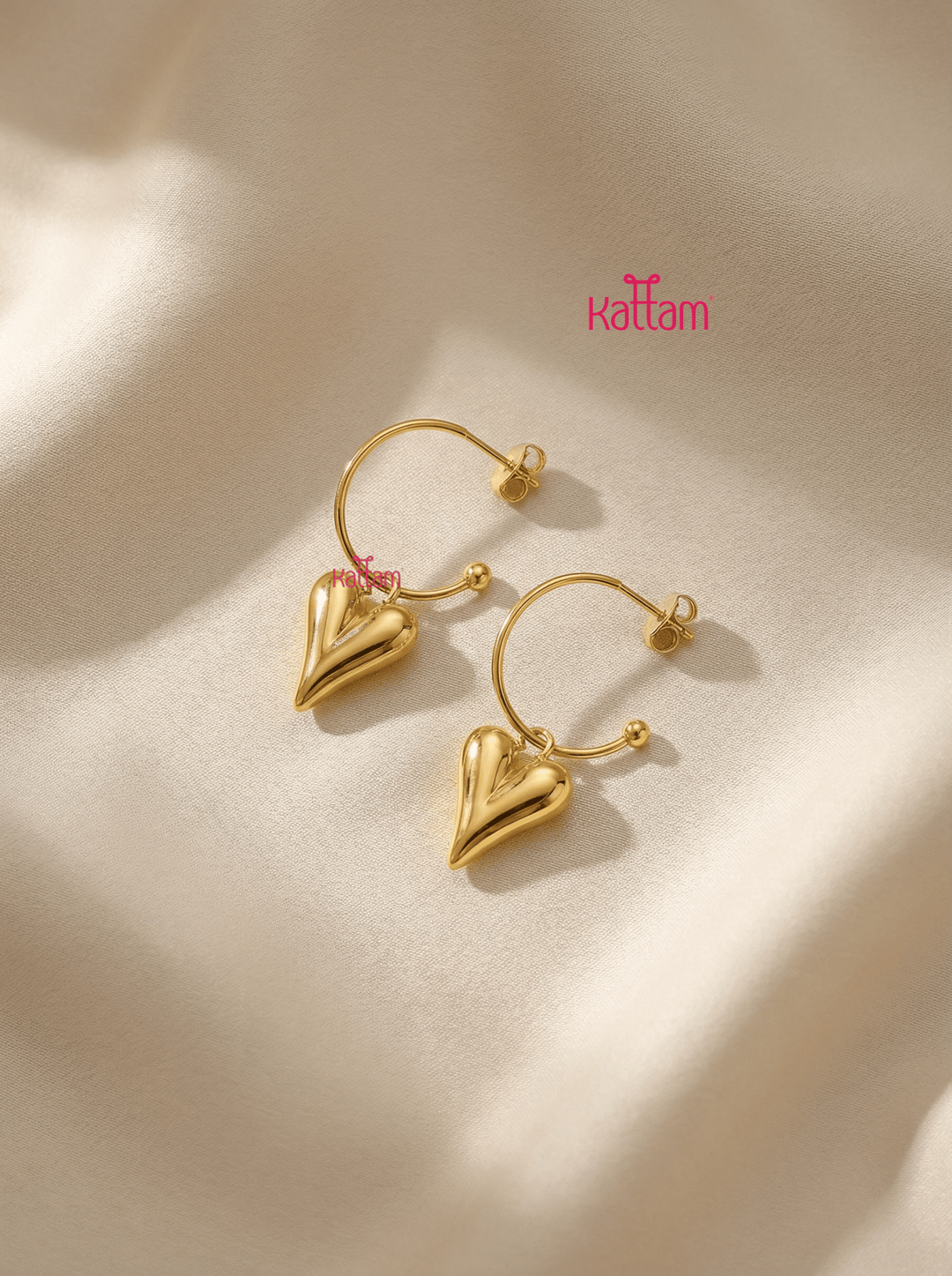 Anti Tranished Heart Drop Earring - ATE05