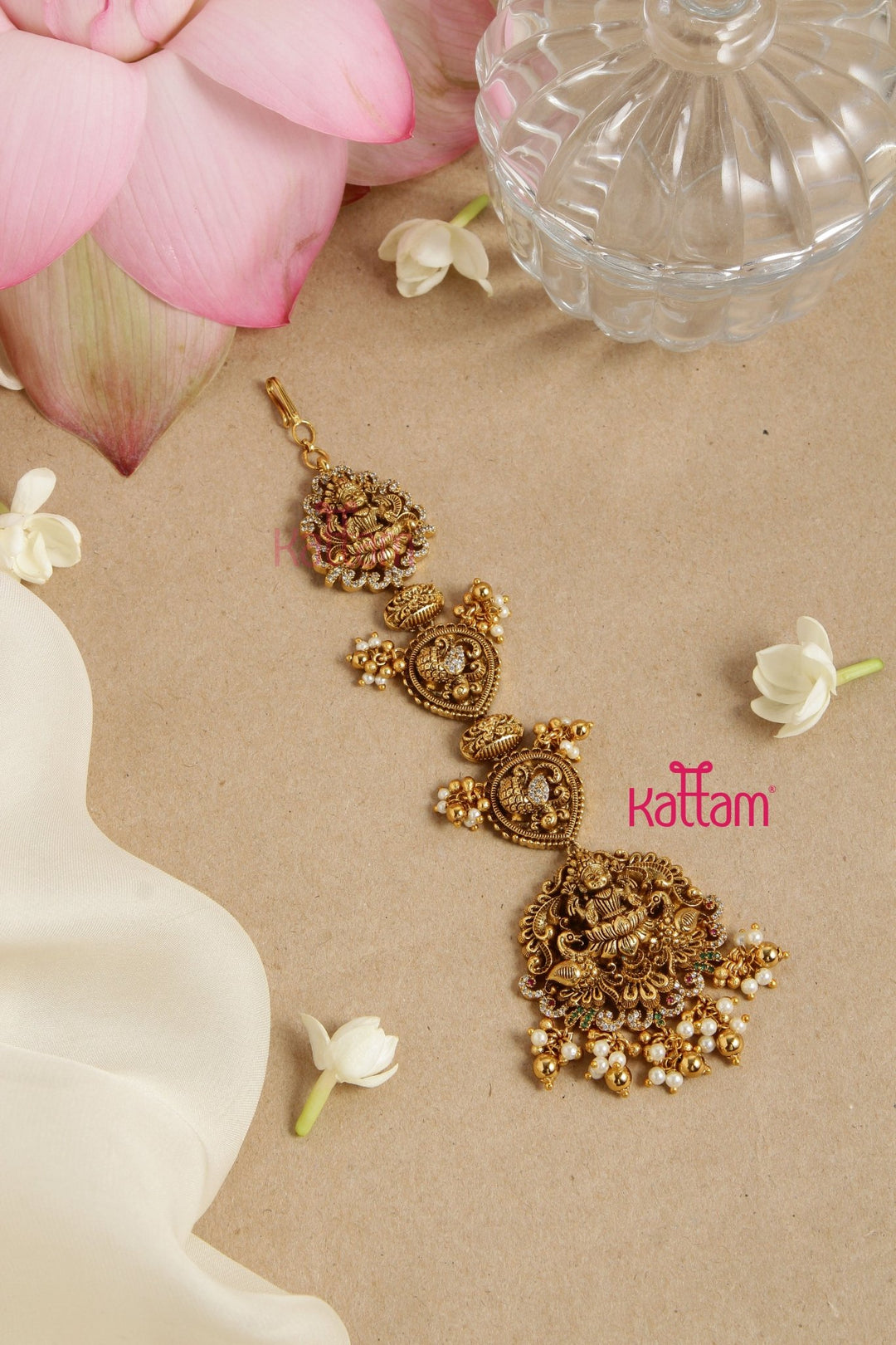 Antique Bridal Lakshmi Maang Tikka - MT110