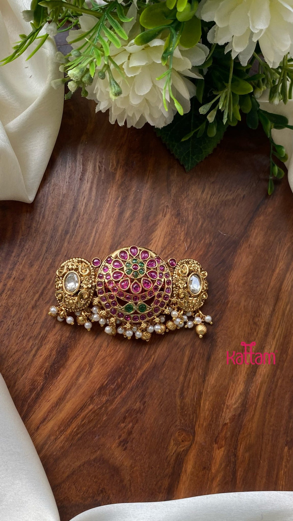 Antique Chandbali Hair Clip - HC116