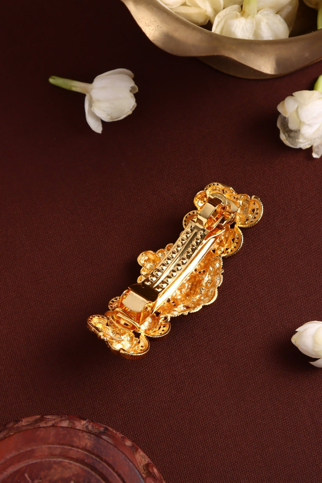 Antique Five Goddess Stone Clip - HC156