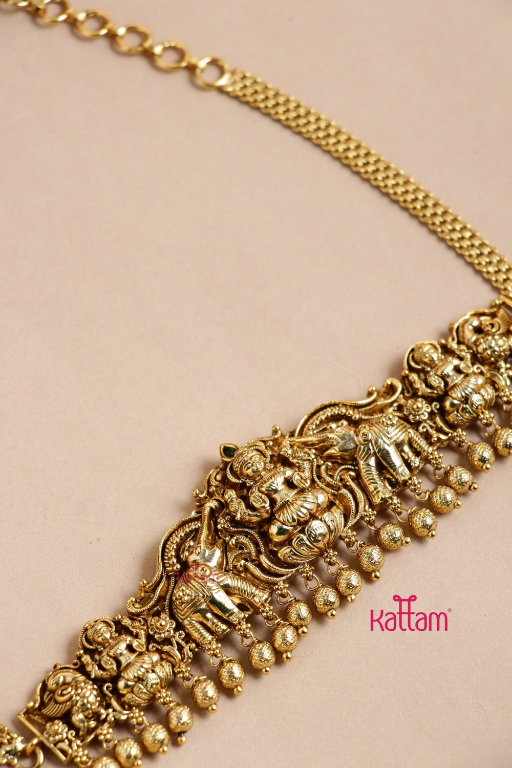 Antique Gajalakshmi Choker - N3272