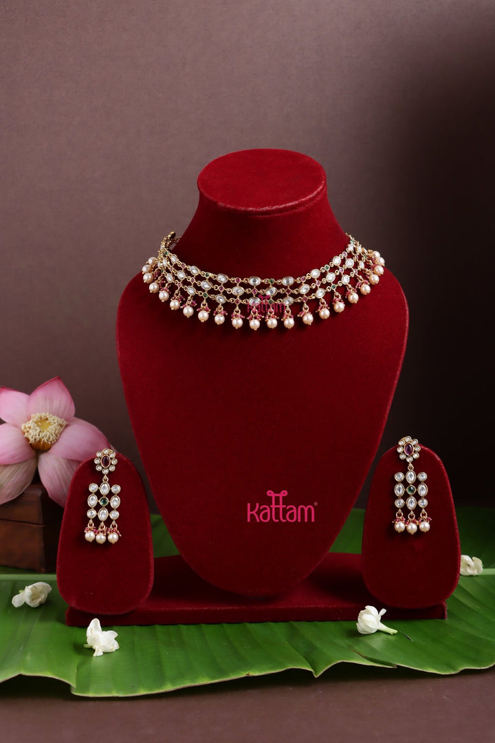 Anvika - Layered Ball Necklace - N3755