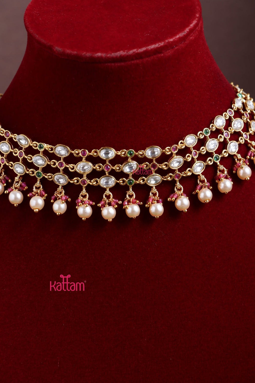 Anvika - Layered Ball Necklace - N3755