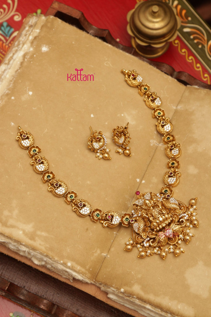 Aranya - Goddess Peacock Necklace - N3641