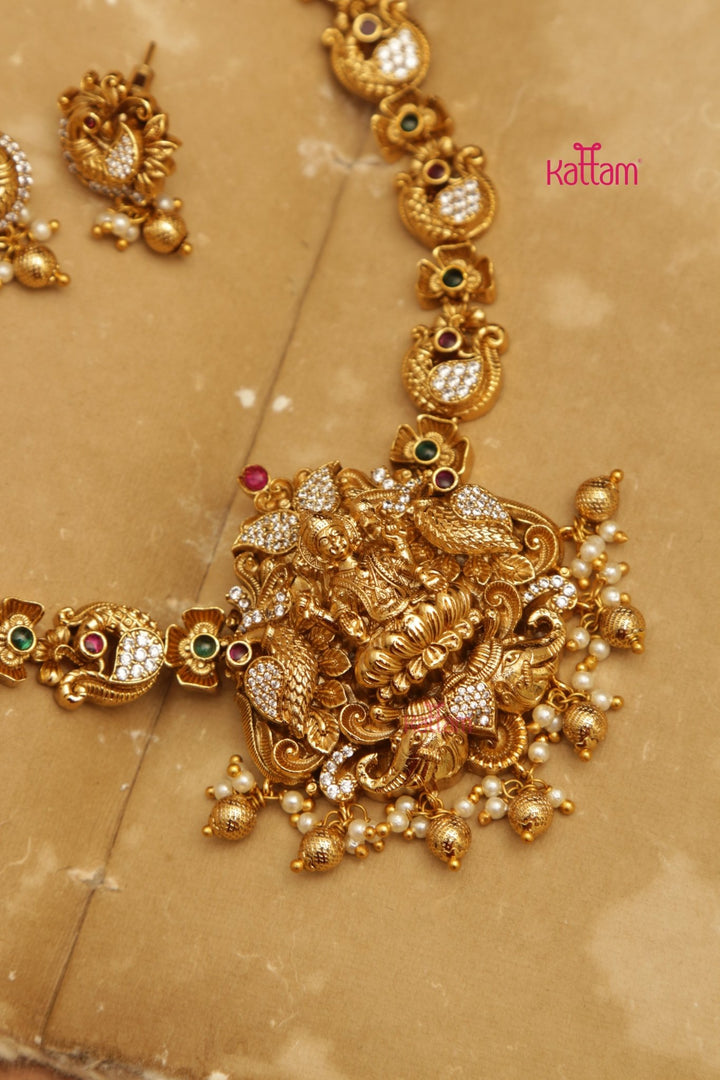 Aranya - Goddess Peacock Necklace - N3641