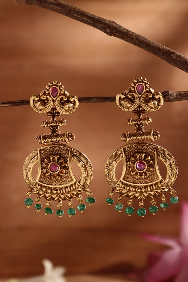 Athira - Peacock Earring - E1496
