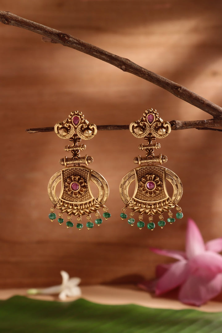 Athira - Peacock Earring - E1496
