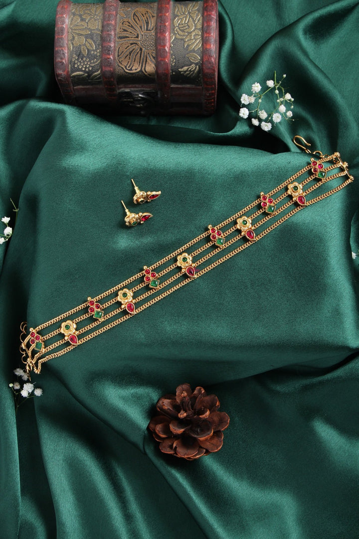 Athulya - Three Layered Choker - N1988