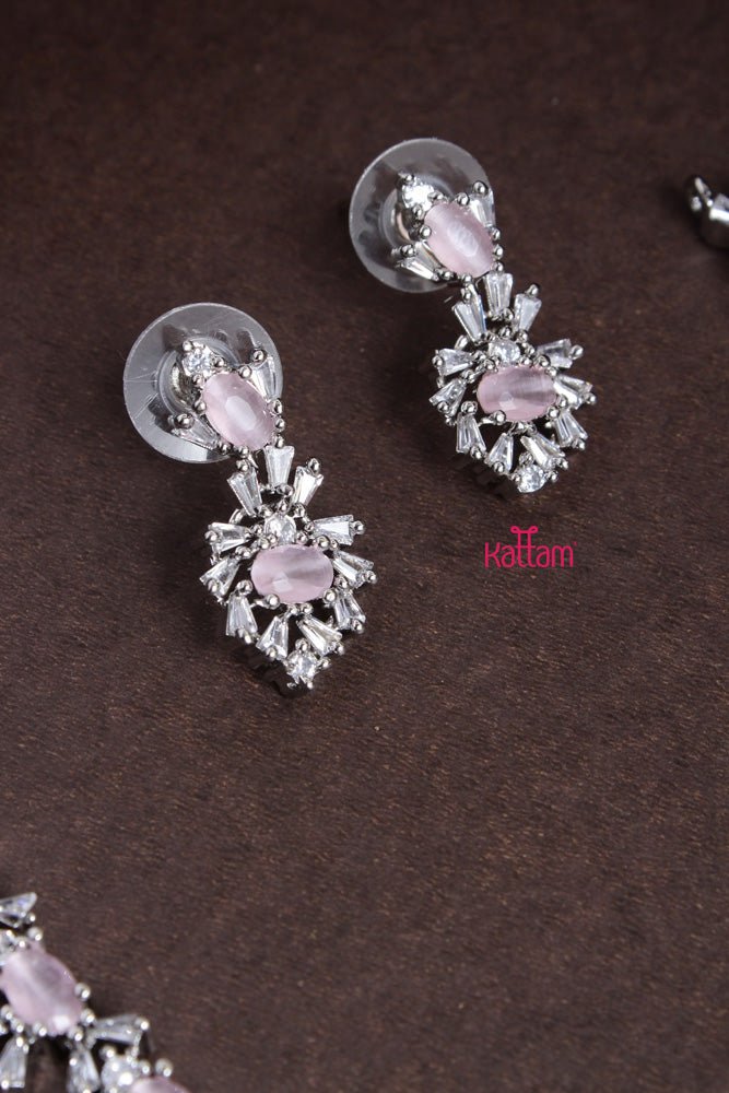 Ayla - Pastel Pink Stone Choker - N2205