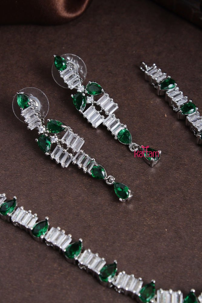 Ayra - Green Drop Stone Choker - N2209