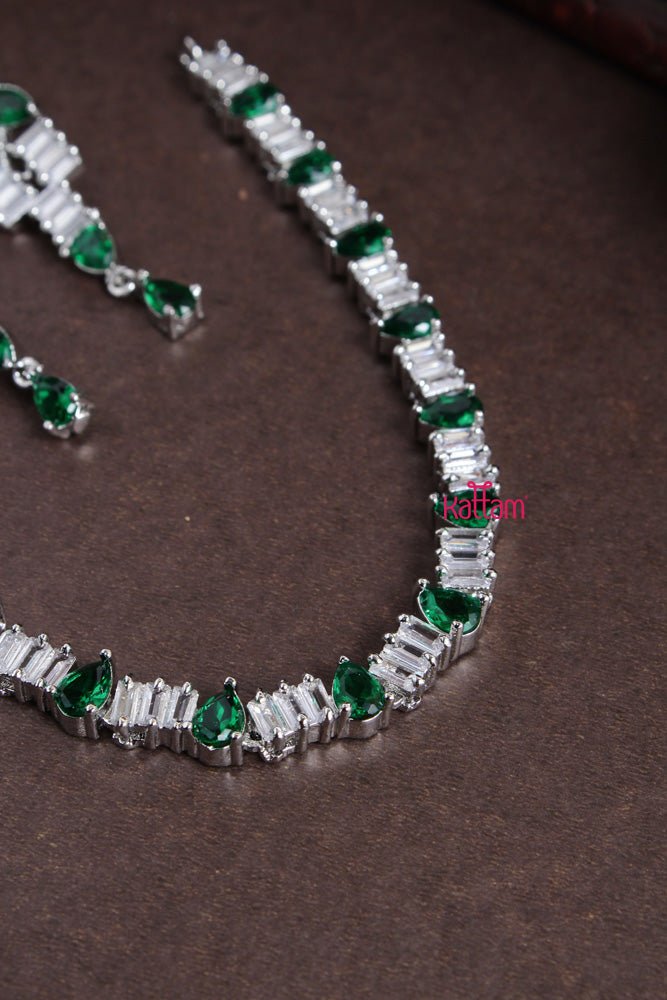 Ayra - Green Drop Stone Choker - N2209