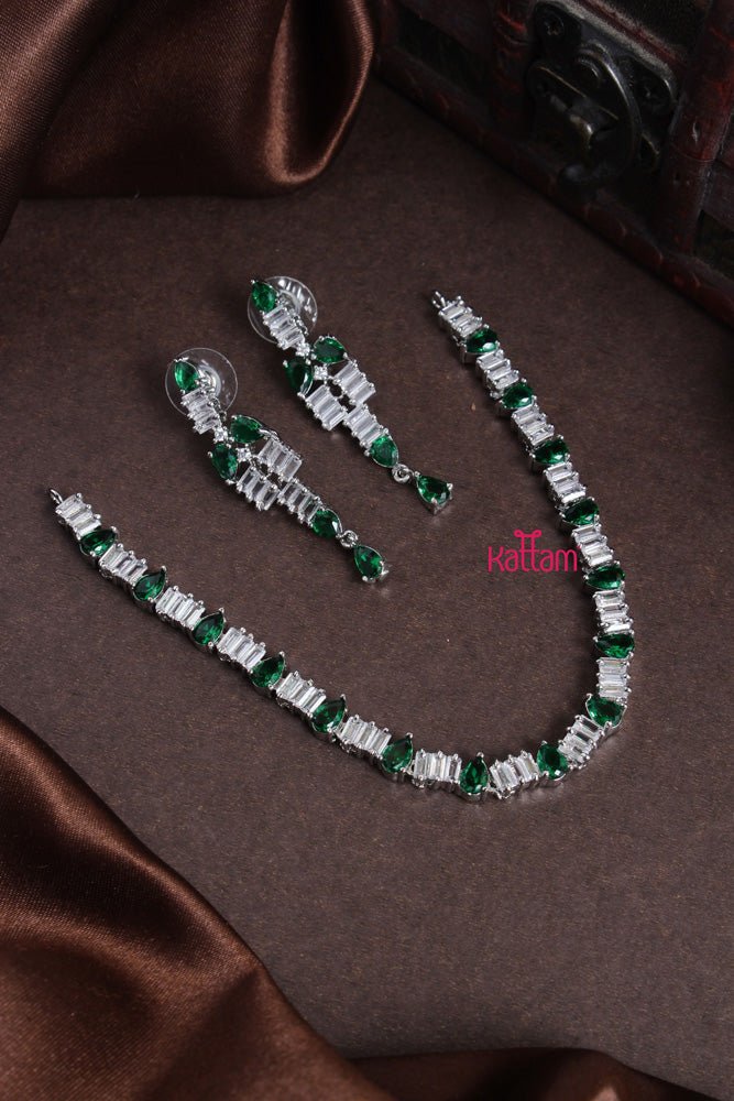 Ayra - Green Drop Stone Choker - N2209