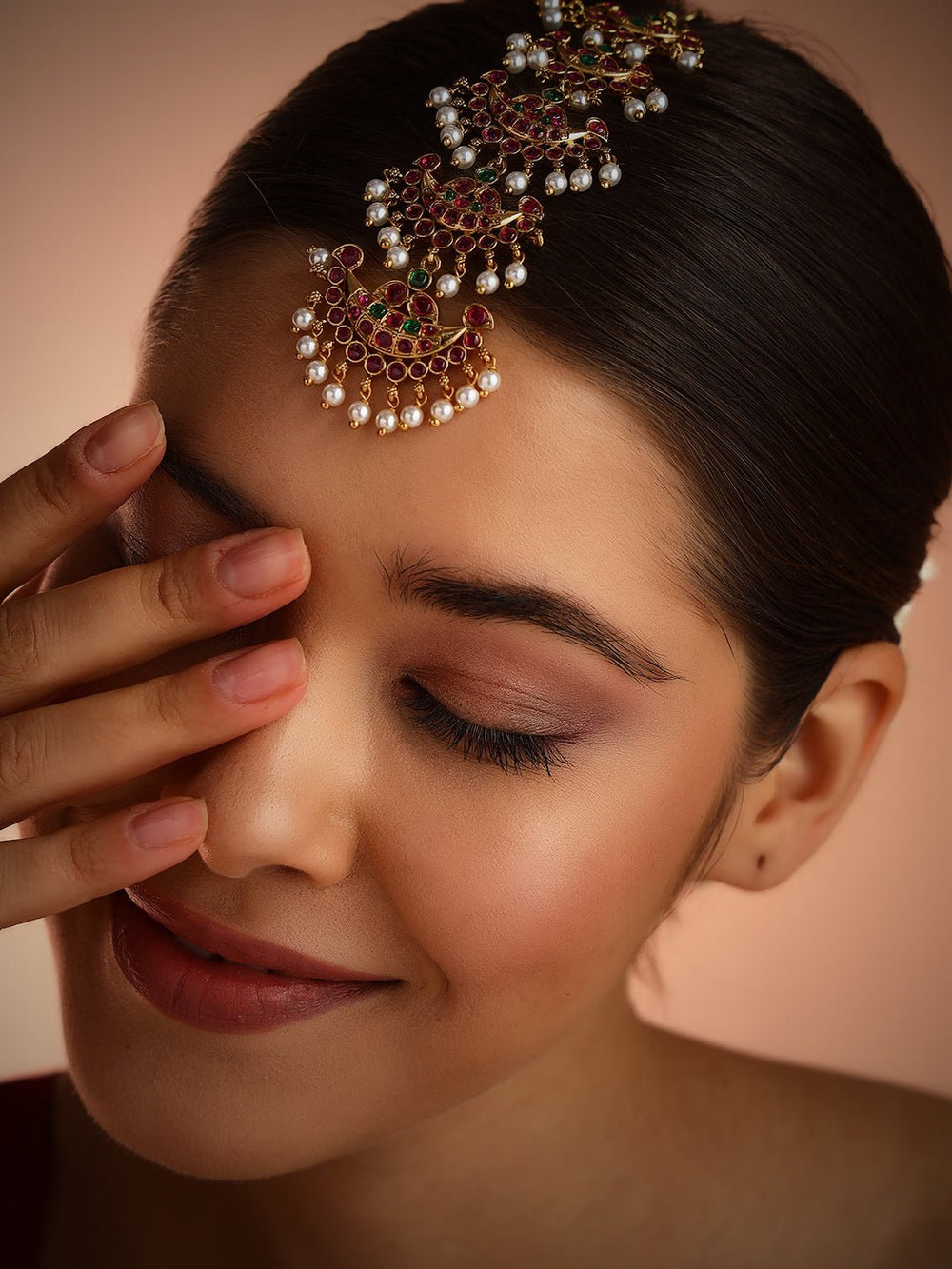 Bharatham Style Maang Tikka - MT074