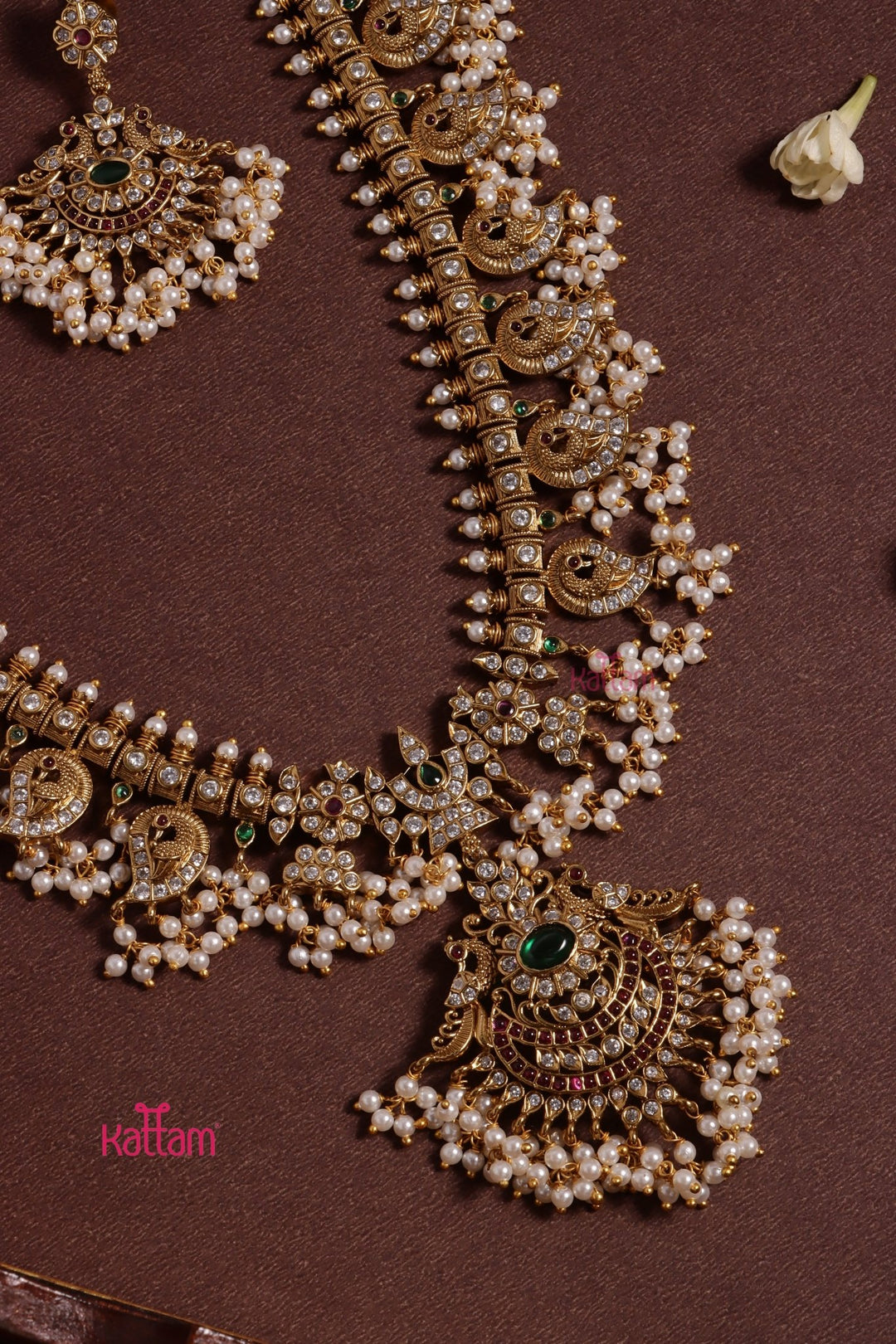 Bhavina - Peacock Guttapusalu Haram - N3633