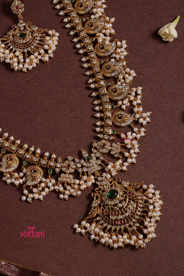 Bhavina - Peacock Guttapusalu Haram - N3633