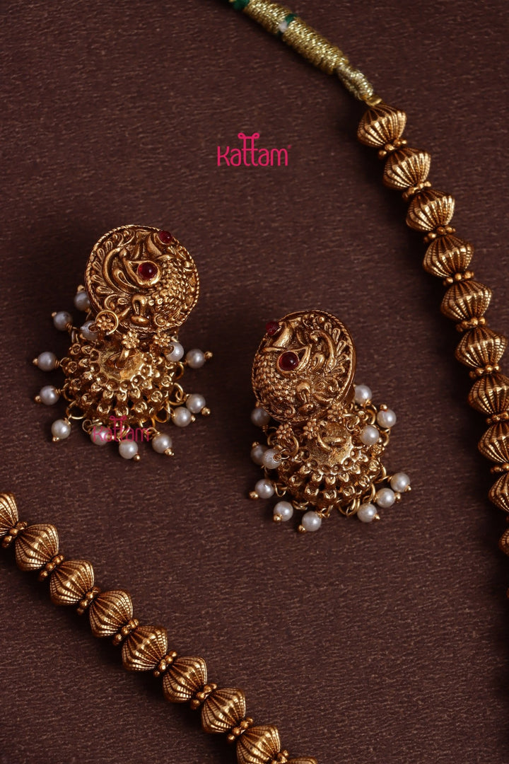 Bhumika - Peacock Pearl Necklace Design 3 - N3682