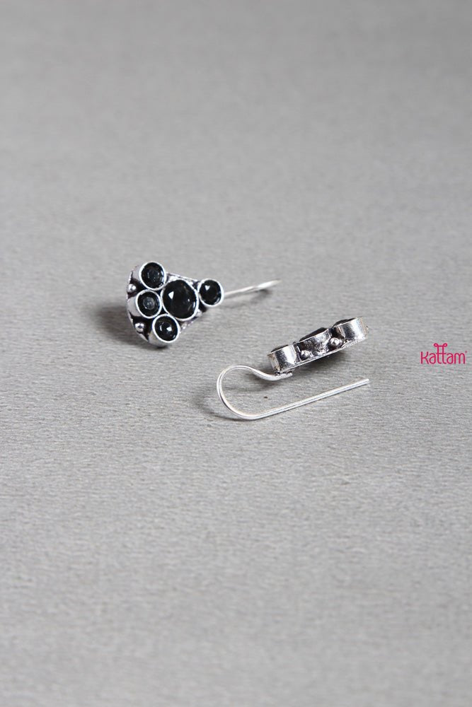 Black Pear Earring - E280