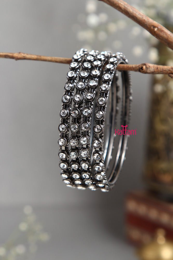 BlackTone Fancy Stone Bangle - B388 - V2