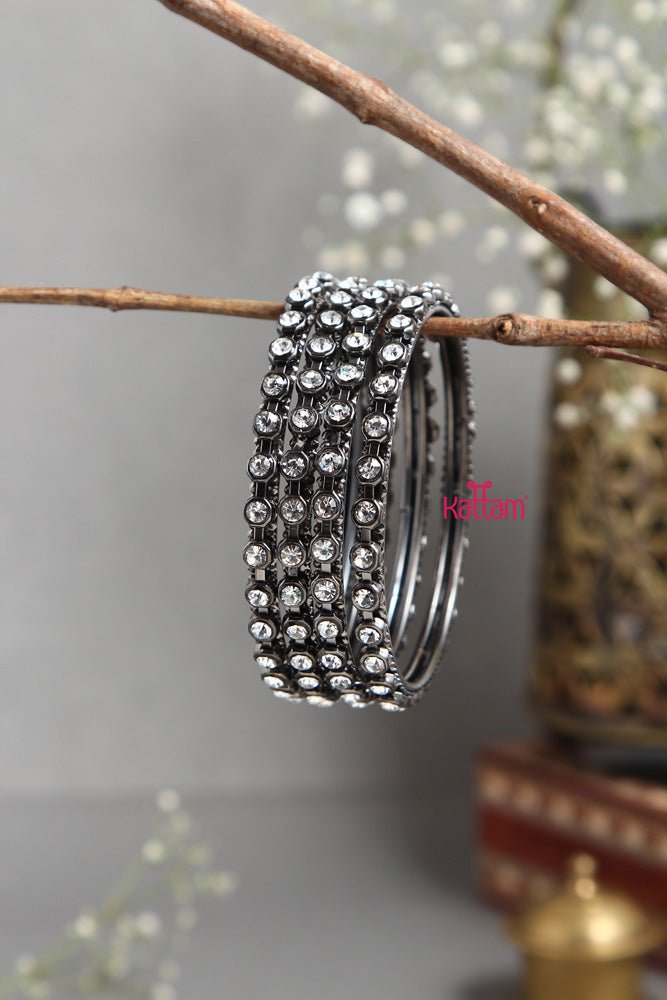 BlackTone Fancy Stone Bangle - B388 - V2