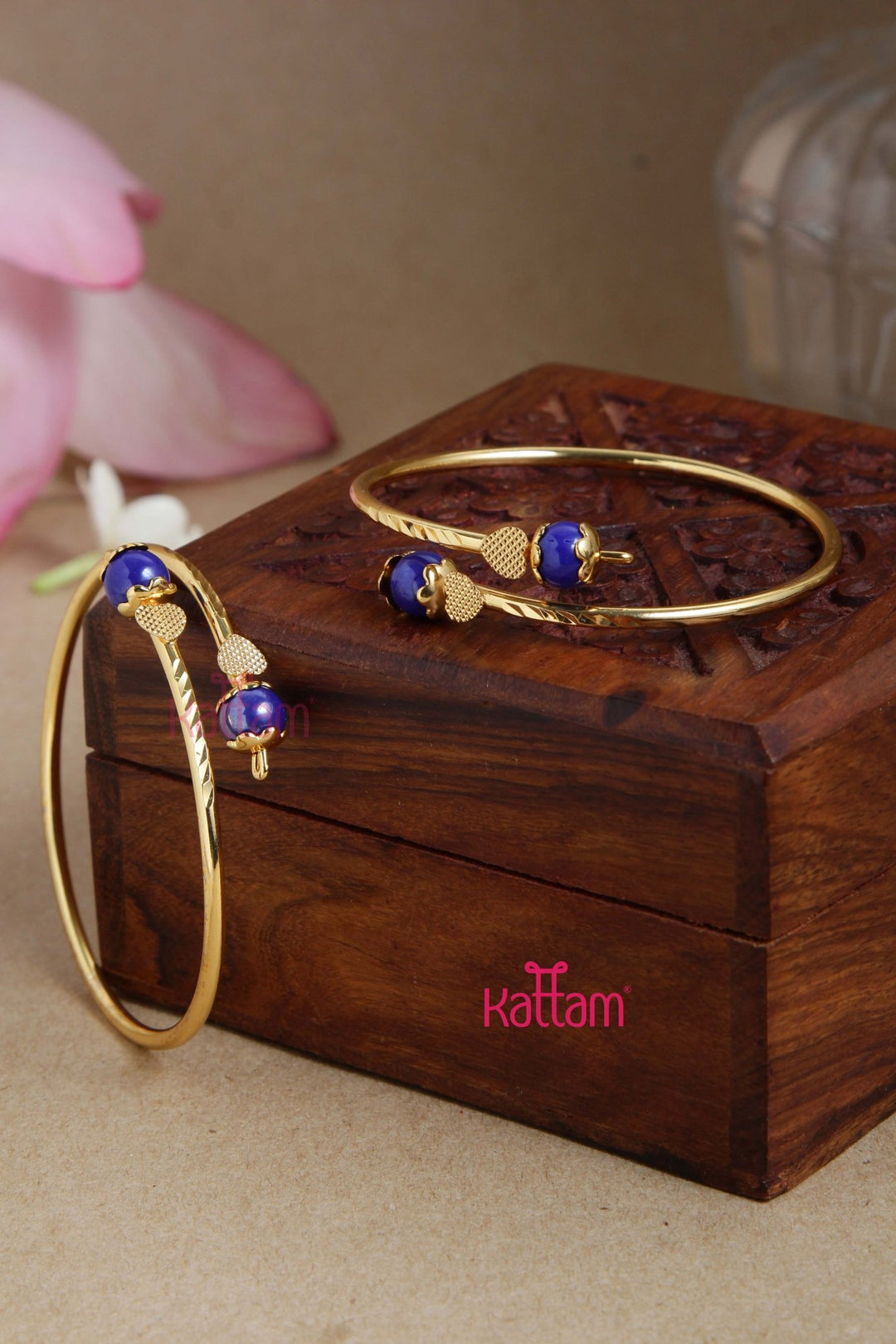 Blue Ball Kada Bangle - B538